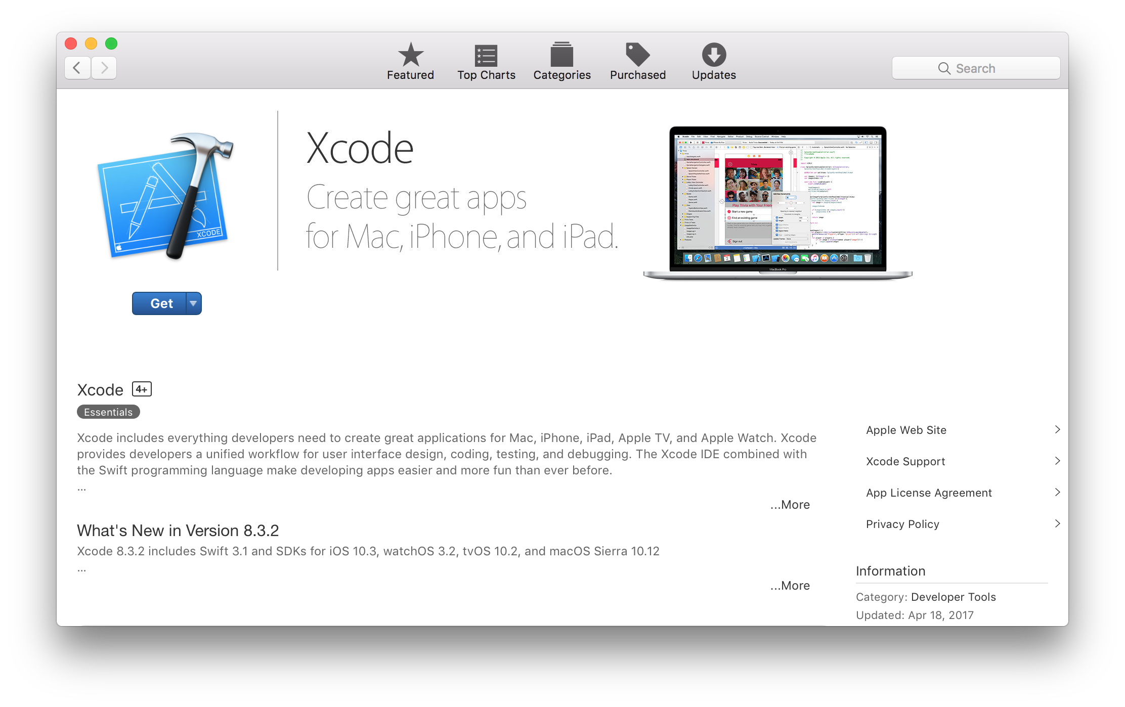 xcode app store